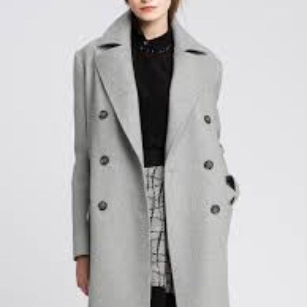 Grey Peacoat